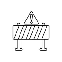 barrier concept line icon. Simple element illustration. barrier concept outline symbol design. vector