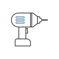 cordless drill concept line icon. Simple element illustration. cordless drill concept outline symbol design. vector