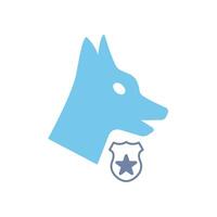 guard dog concept line icon. Simple element illustration. guard dog concept outline symbol design. vector