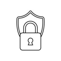 protection concept line icon. Simple element illustration. protection concept outline symbol design. vector