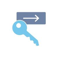 keycard access concept line icon. Simple element illustration. keycard access concept outline symbol design. vector
