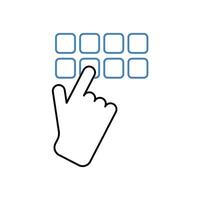 code concept line icon. Simple element illustration. code concept outline symbol design. vector