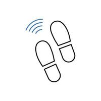intrusion detection concept line icon. Simple element illustration. intrusion detection concept outline symbol design. vector