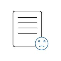 complaint concept line icon. Simple element illustration. complaint concept outline symbol design. vector