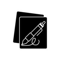 signature concept line icon. Simple element illustration. signature concept outline symbol design. vector
