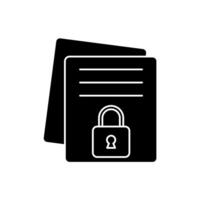 non disclosure agreement concept line icon. Simple element illustration. non disclosure agreement concept outline symbol design. vector