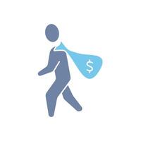 thief concept line icon. Simple element illustration. thief concept outline symbol design. vector