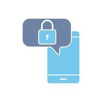 security app concept line icon. Simple element illustration. security app concept outline symbol design. vector