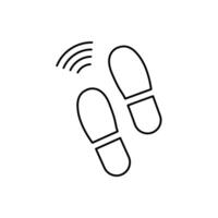 intrusion detection concept line icon. Simple element illustration. intrusion detection concept outline symbol design. vector