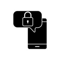 security app concept line icon. Simple element illustration. security app concept outline symbol design. vector