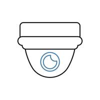 surveillance concept line icon. Simple element illustration. surveillance concept outline symbol design. vector
