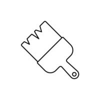 paintbrush concept line icon. Simple element illustration. paintbrush concept outline symbol design. vector