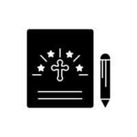 testament concept line icon. Simple element illustration. testament concept outline symbol design. vector