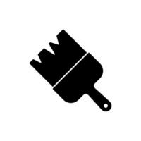 paintbrush concept line icon. Simple element illustration. paintbrush concept outline symbol design. vector
