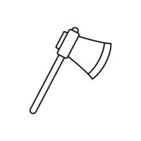 axe concept line icon. Simple element illustration. axe concept outline symbol design. vector