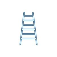 ladder concept line icon. Simple element illustration. ladder concept outline symbol design. vector