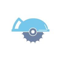 circular saw concept line icon. Simple element illustration. circular saw concept outline symbol design. vector