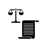 legal document concept line icon. Simple element illustration. legal document concept outline symbol design. vector