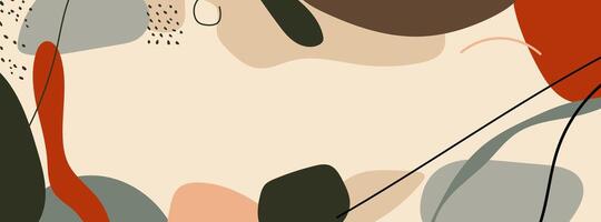 A simple background with abstract shapes vector