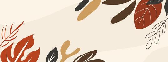 background with simple shapes organic lines vector