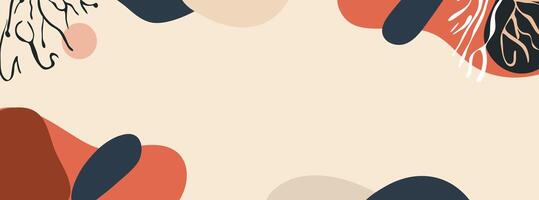 A simple background with abstract shapes vector