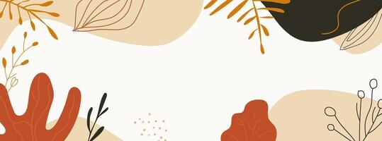 background with simple shapes organic lines vector