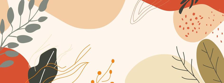 A simple background with abstract shapes vector