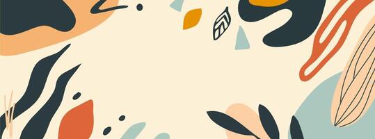 A simple background with abstract shapes vector