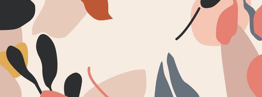 A simple background with abstract shapes vector