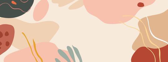 A simple background with abstract shapes vector