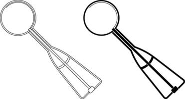 front view ice cream scoop icon set vector