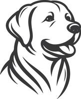 Labrador line art, Labrador line drawing, Labrador outline drawing,Labrador illustrations vector