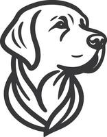 Labrador line art, Labrador line drawing, Labrador outline drawing,Labrador illustrations vector