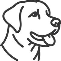 Labrador line art, Labrador line drawing, Labrador outline drawing,Labrador illustrations vector