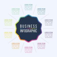 Infographic circle design 10 Steps, objects, elements or options infographic business information template vector