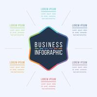 Infographic circle design 6 Steps, objects, elements or options infographic business information template vector