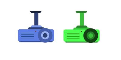 projector icon with white background stock illustration vector