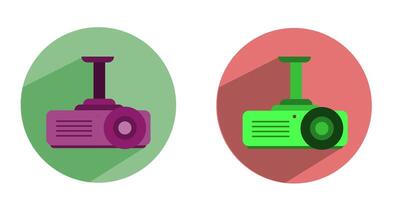 projector icon with white background stock illustration vector