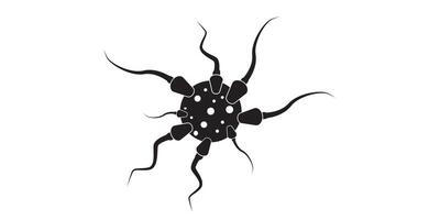 Sperm or spermatozoon cells flat icon for apps and websites vector