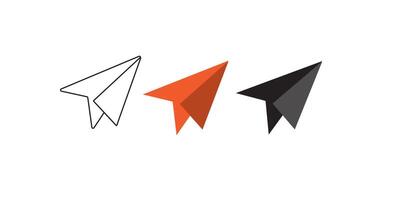 Paper plane icon design. . vector