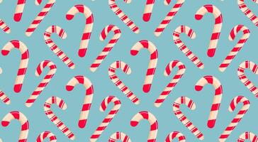 Christmas candy cane seamless pattern. Merry Christmas and Happy New Year background. vector