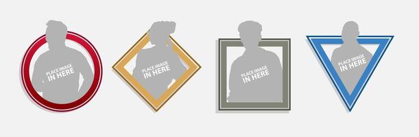 photoframe isolated with modern style vector