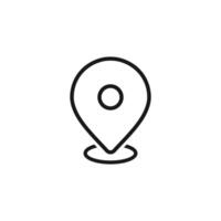 Pin location map marker on white background vector