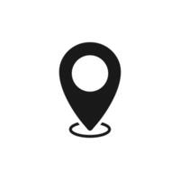 Pin location map marker on white background vector
