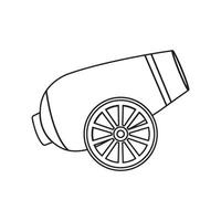 old cannon icon design vector