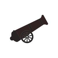 old cannon icon design vector
