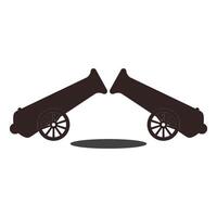 old cannon icon design vector