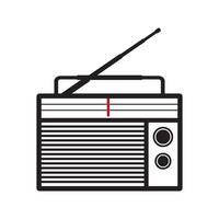 old radio icon design vector