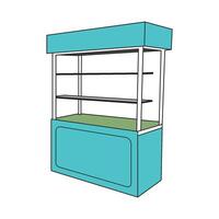 sales kiosk design vector