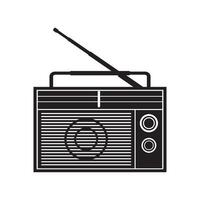 old radio icon design vector